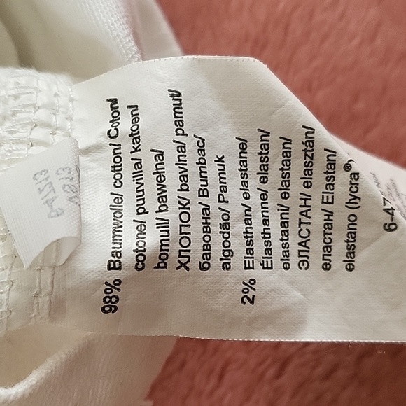 Venus White Denim Stretch Mini Zipper Accent Skirt - Size 6 - Picture 8 of 8